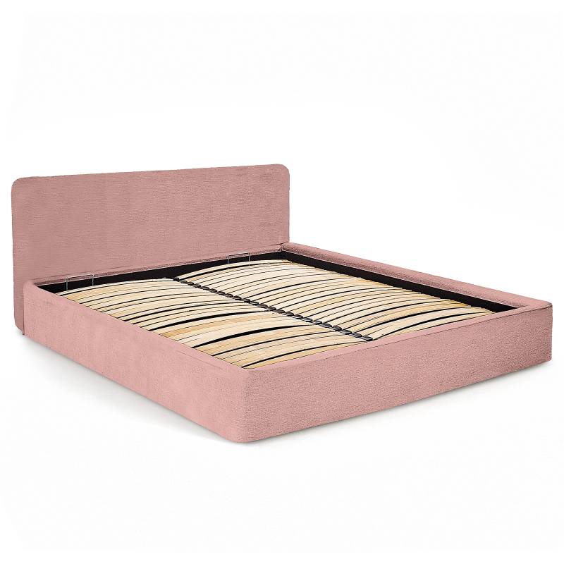 home24 Polsterbett basic 200 x 200cm Chenille Roselia Pink 1 Bettkasten home24 Polsterbett basic 200 x 200cm Chenille Roselia Pink 1 Bettkasten von home24