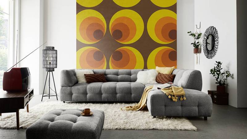home24 Polsterhocker Ginzo 91 x 43 x 91cm Grau Chenille Gelia: Grau von home24