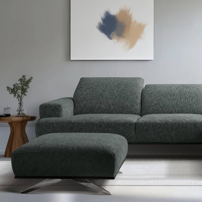 home24 Polsterhocker Iglesia I 80 x 44 x 95cm Schwarz/Grau Chrom glänzend Strukturstoff Trinu: Anthrazit Gestell:Buche Schwarz home24 Polsterhocker Iglesia I 80 x 44 x 95cm Schwarz/Grau Chrom glänzend Strukturstoff Trinu: Anthrazit Gestell:Buche Schwarz von home24