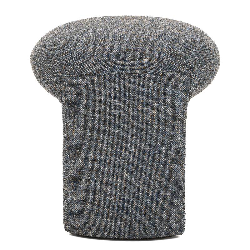 home24 Polsterhocker QUIL 45 x 47 x 45cm Grau Webstoff Hevi: Dunkelgrau von home24
