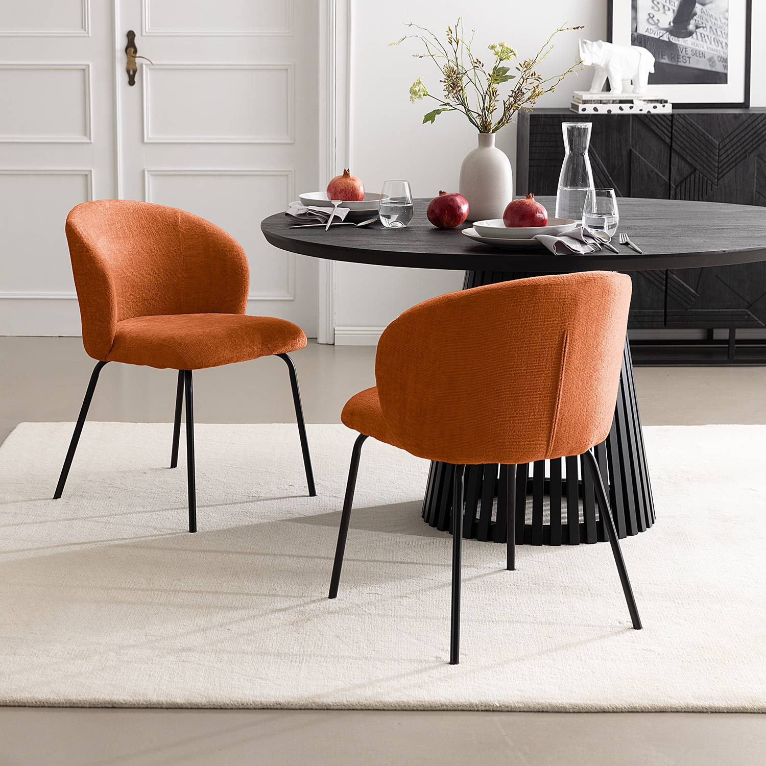 home24 Polsterstuhl Charlisle 2er-Set 54 x 78 x 50cm Orange/Terracotta home24 Polsterstuhl Charlisle 2er-Set 54 x 78 x 50cm Orange/Terracotta von home24