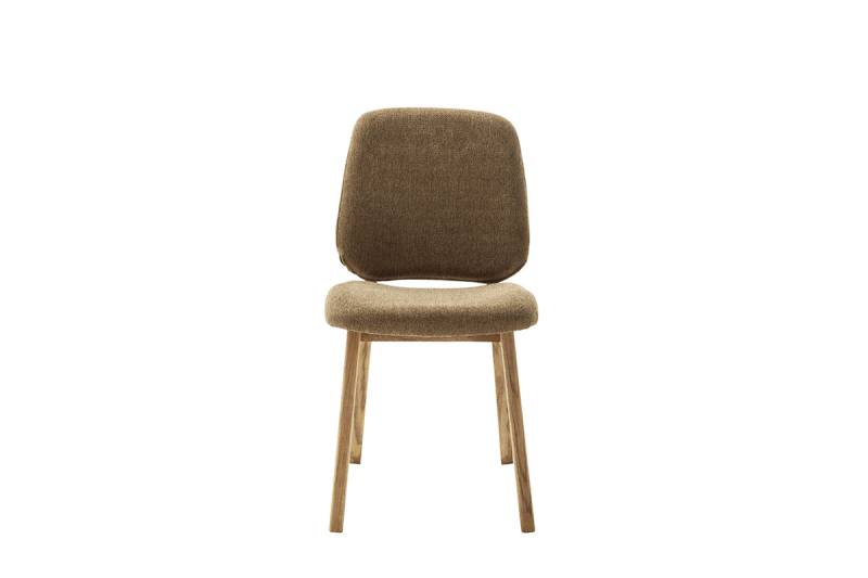 home24 Polsterstuhl Doyran 2er Set 47 x 86 x 58cm Braun/Braun von home24