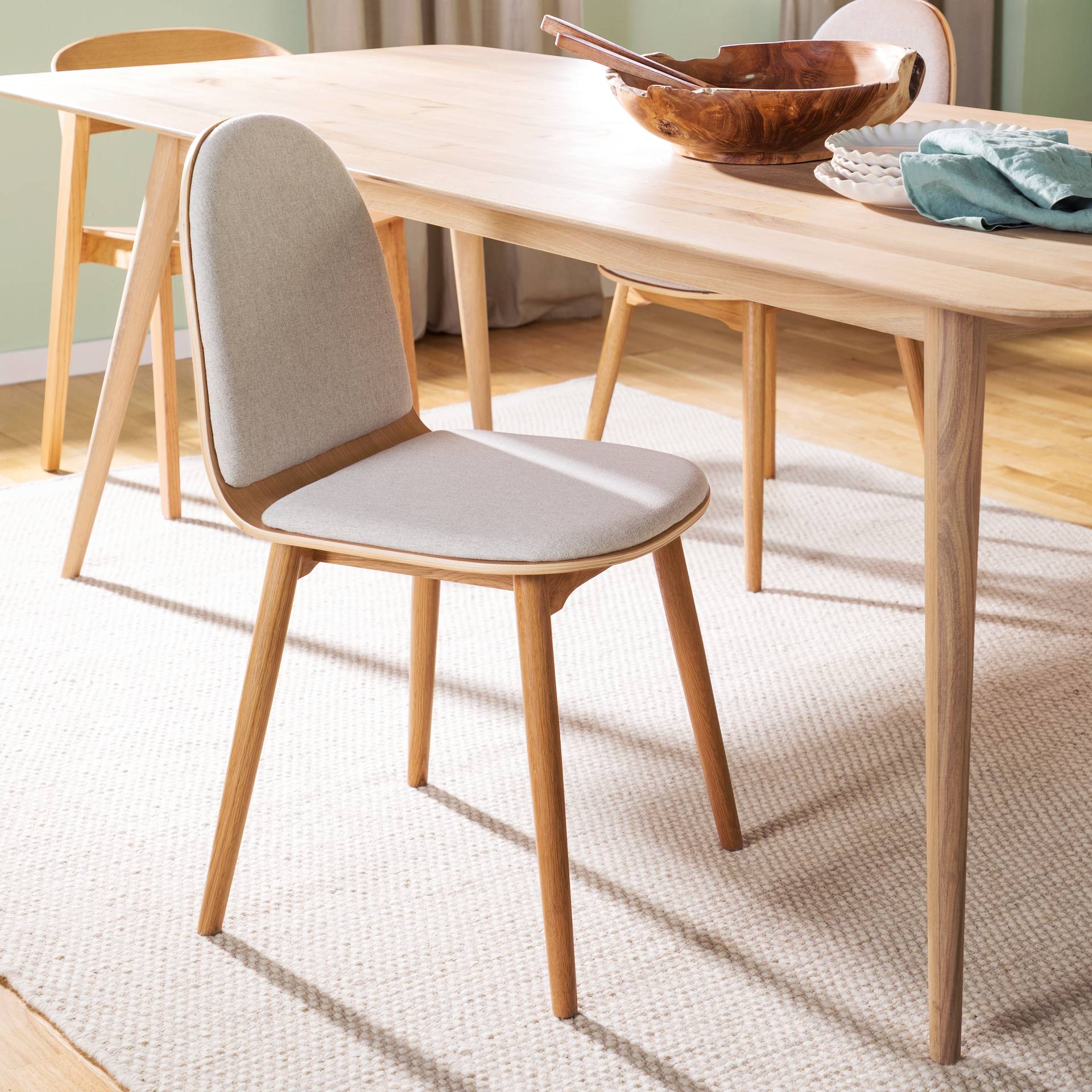 home24 Polsterstuhl Molonit 2er-Set 43 x 82 x 46cm Gelb/Beige/Beige home24 Polsterstuhl Molonit 2er-Set 43 x 82 x 46cm Gelb/Beige/Beige von home24