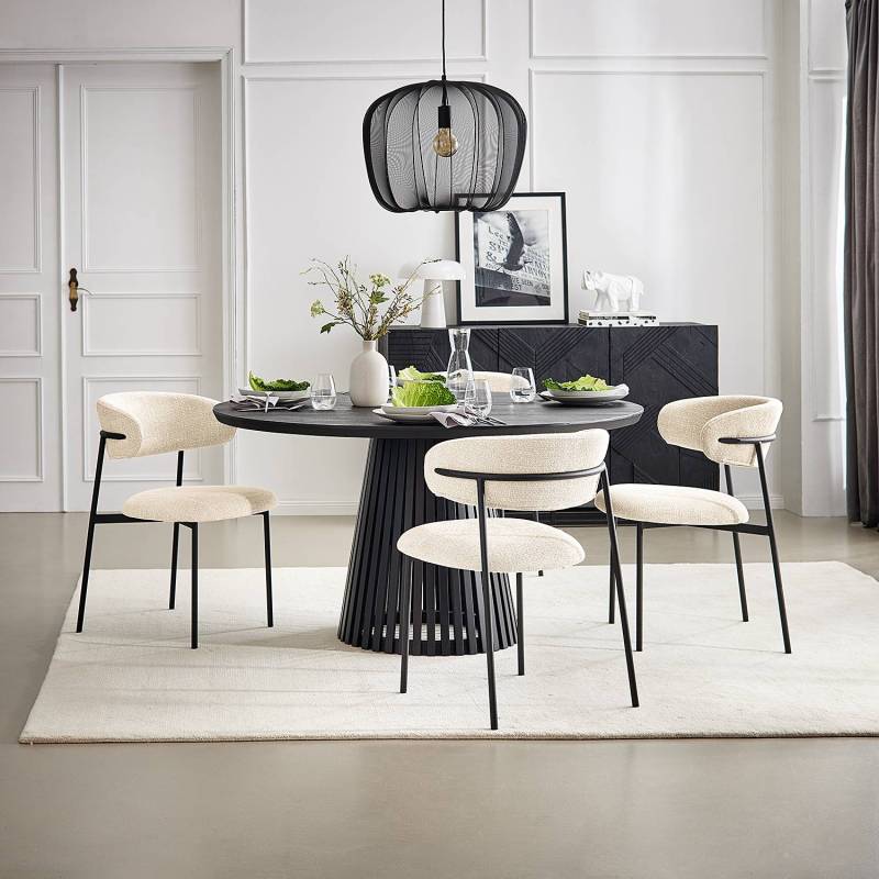 home24 Polsterstuhl Podington 2er-Set 58 x 80 x 54cm Beige/Creme home24 Polsterstuhl Podington 2er-Set 58 x 80 x 54cm Beige/Creme von home24