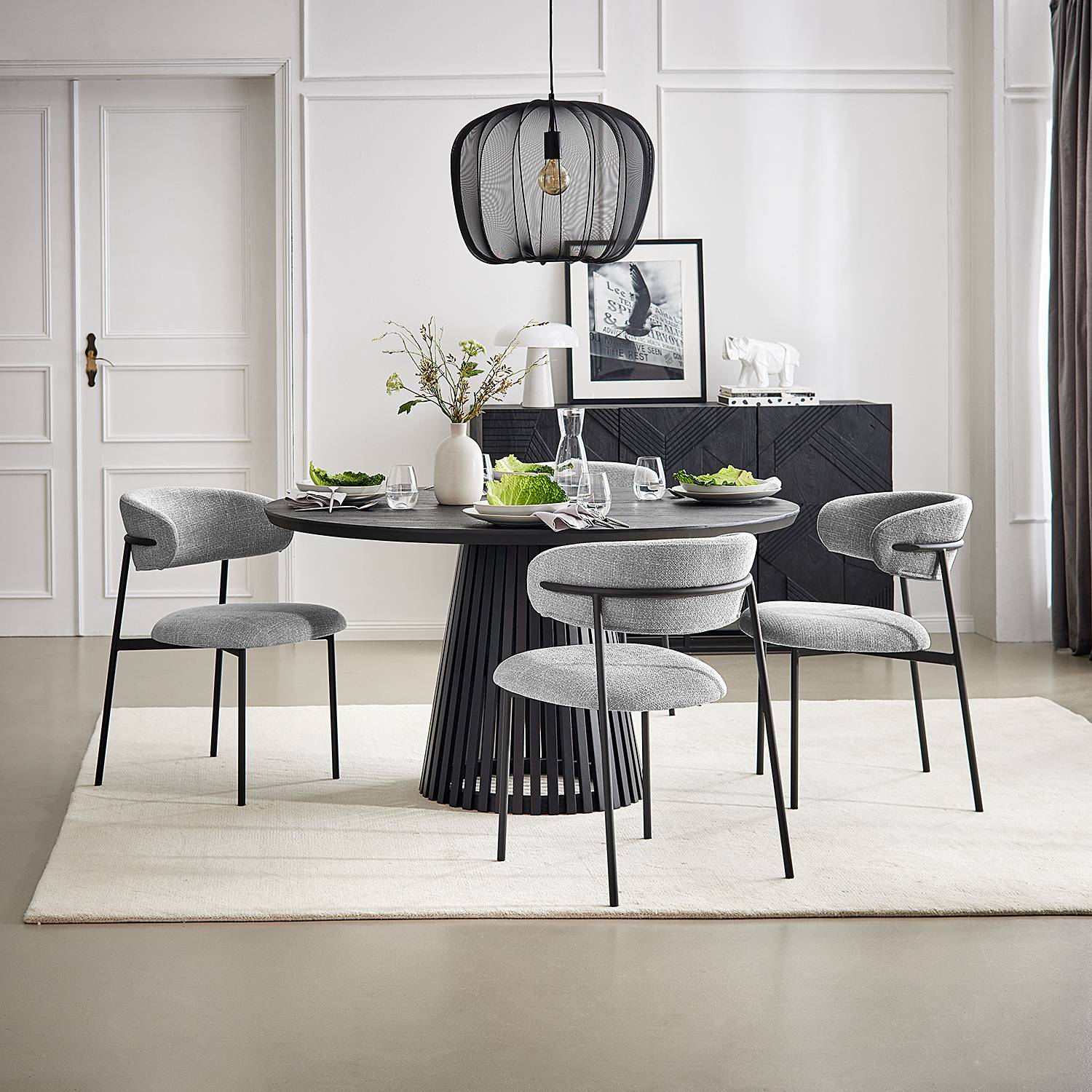 home24 Polsterstuhl Podington 2er-Set 58 x 80 x 54cm Grau/Grau home24 Polsterstuhl Podington 2er-Set 58 x 80 x 54cm Grau/Grau von home24