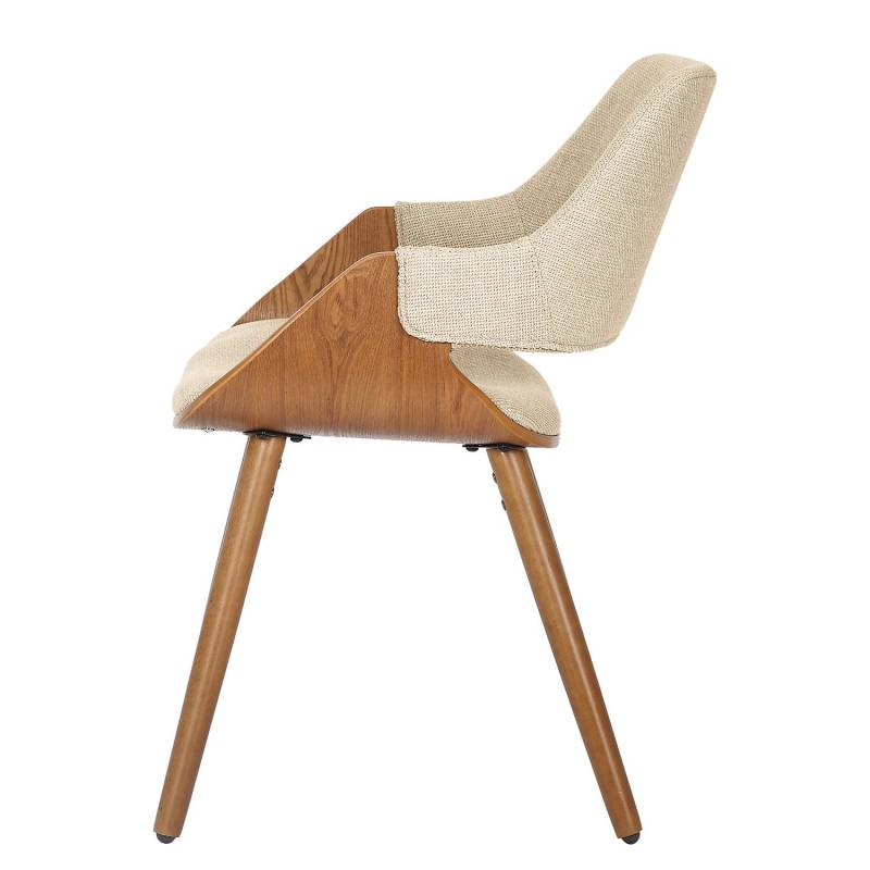 home24 Polsterstuhl Riffles 2er-Set 51 x 80 x 57cm Beige/Creme von home24