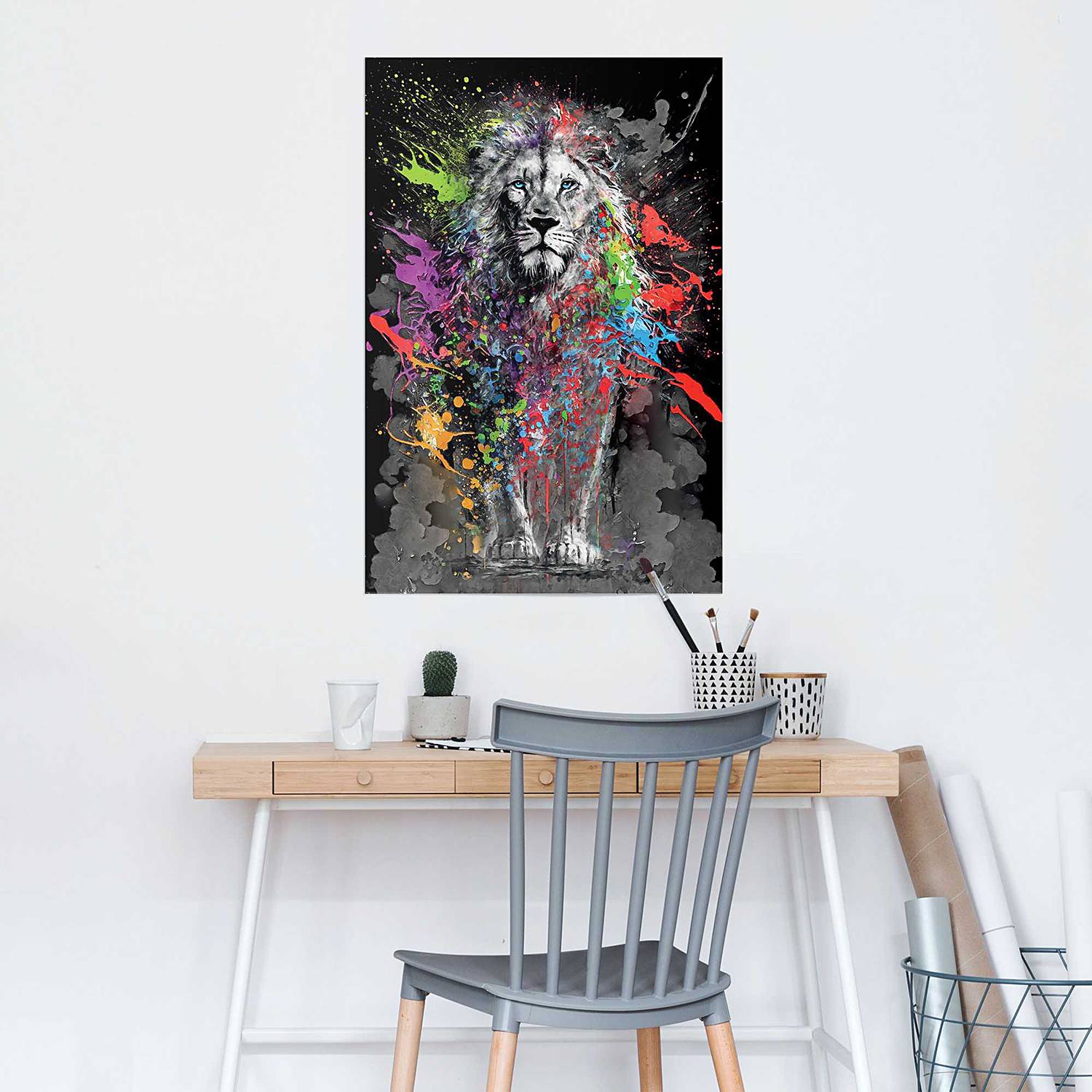 home24 Poster Coloured Lion Papier Multicolor 61 x 92 x 0cm home24 Poster Coloured Lion Papier Multicolor 61 x 92 x 0cm von home24