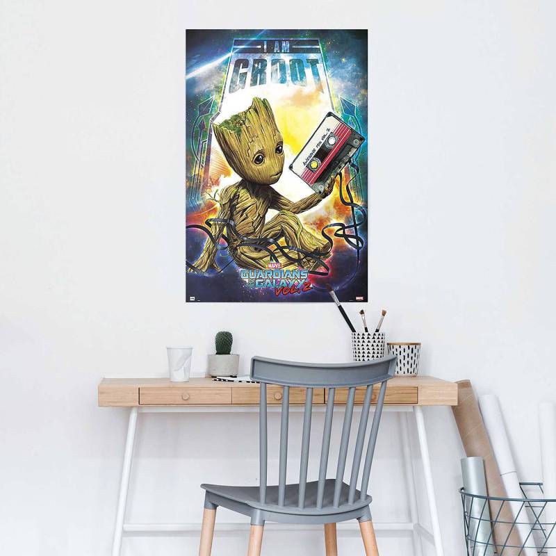 home24 Poster Guardians Of The Galaxy - Vol.2 Papier Multicolor 61 x 92 x 0cm von home24