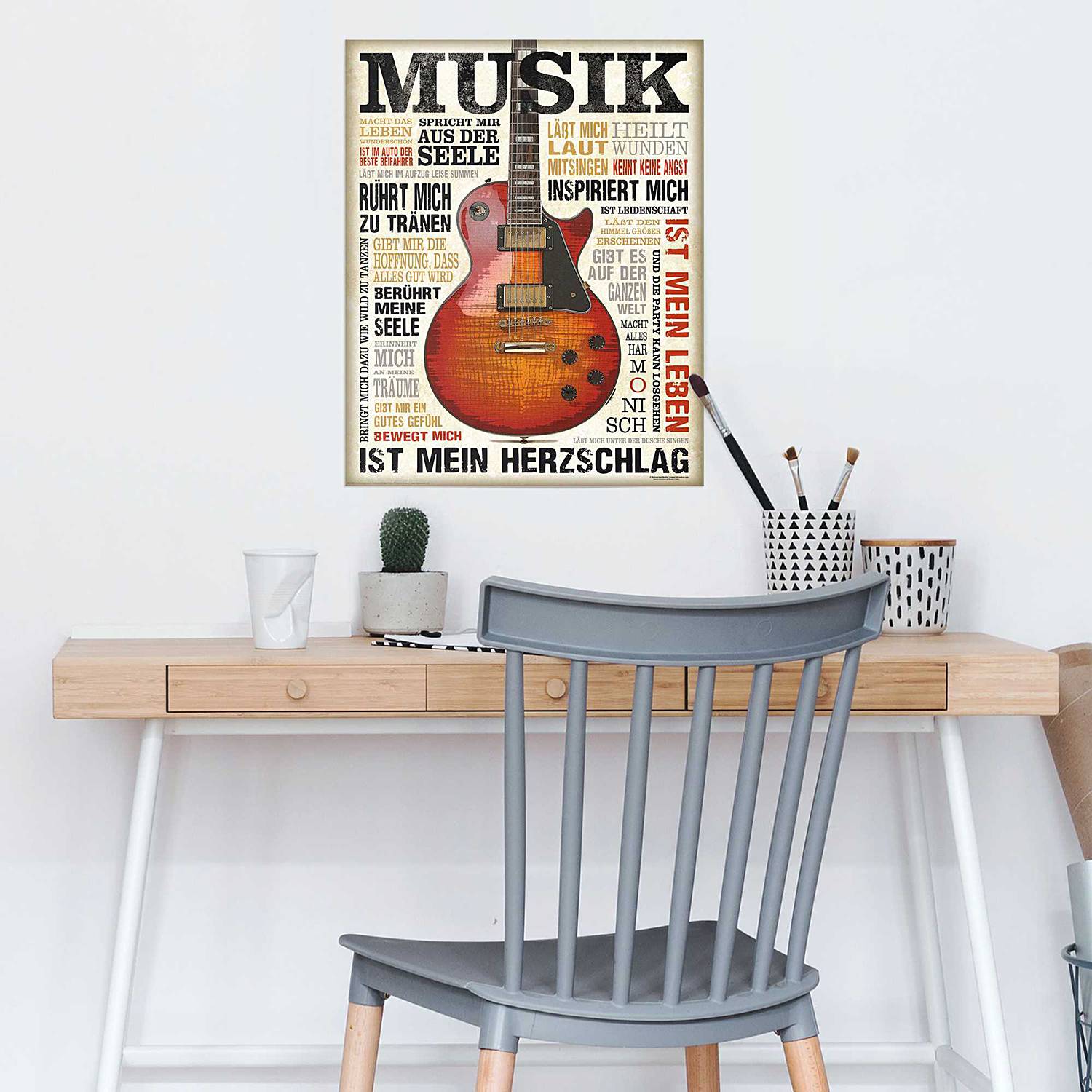 home24 Poster Musik ist Leidenschaft Papier Multicolor 40 x 50cm home24 Poster Musik ist Leidenschaft Papier Multicolor 40 x 50cm von home24