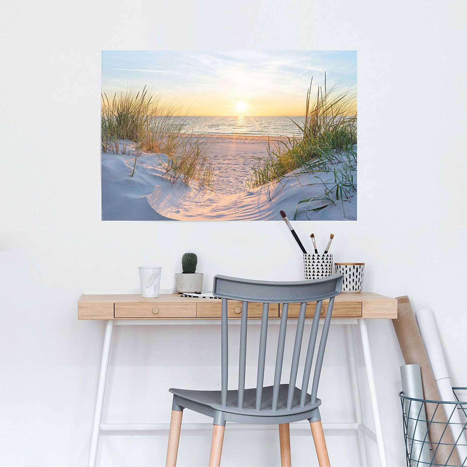 home24 Poster Sonnenuntergang Papier Beige 61 x 92 x 0cm home24 Poster Sonnenuntergang Papier Beige 61 x 92 x 0cm von home24