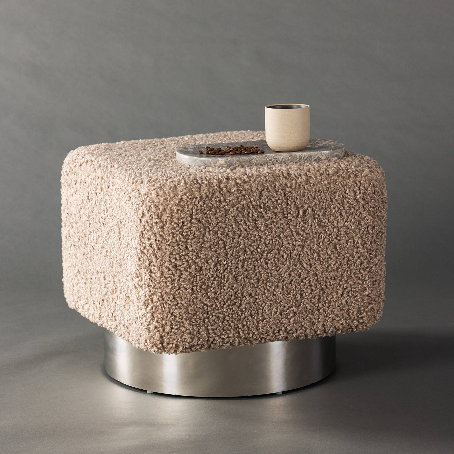 home24 Pouf Newton 45 x 38 x 45cm Braun/Beige home24 Pouf Newton 45 x 38 x 45cm Braun/Beige von home24