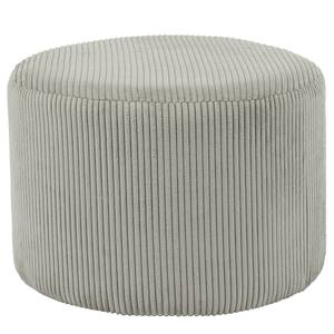 home24 Pouf Papari 55 x 38 x 55cm Grau/Hellgrau von home24