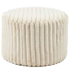 home24 Pouf Vishi 55 x 38 x 55cm Beige/Beige von home24