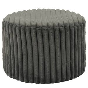 home24 Pouf Vishi 55 x 38 x 55cm Grau/Dunkelgrau von home24