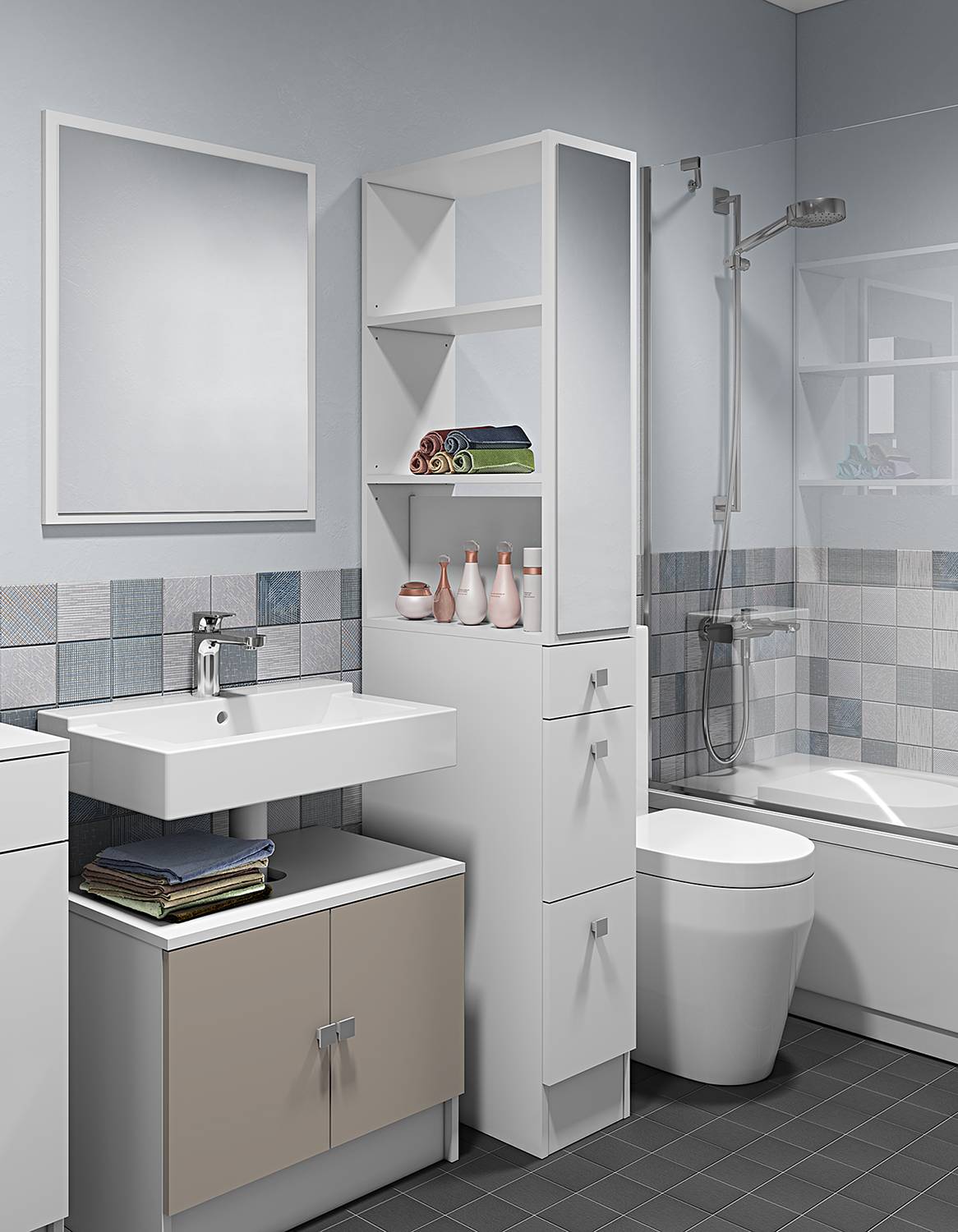 home24 Raumteiler Combi 24 x 180 x 51cm Weiß/Weiß home24 Raumteiler Combi 24 x 180 x 51cm Weiß/Weiß von home24