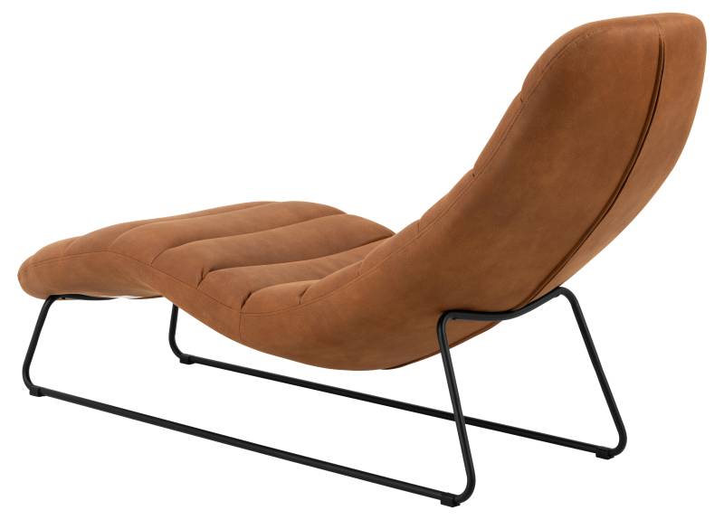 home24 Relaxliege Kunstleder Braun Kunstleder 63 x 86 x 156cm von home24