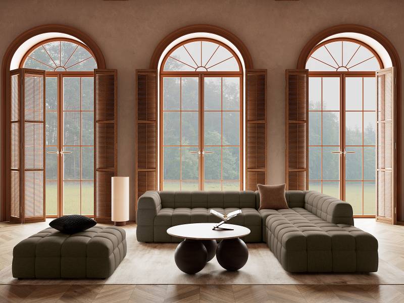 home24 Relaxliegen-Modul Braun Bouclé Stoff Coletta 150 x 66 x 100cm home24 Relaxliegen-Modul Braun Bouclé Stoff Coletta 150 x 66 x 100cm von home24