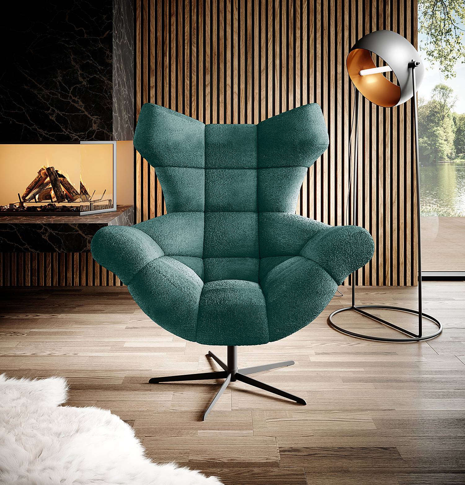 home24 Relaxsessel Loney Blau/Grün Chenille Lorin 103 x 119 x 84cm home24 Relaxsessel Loney Blau/Grün Chenille Lorin 103 x 119 x 84cm von home24