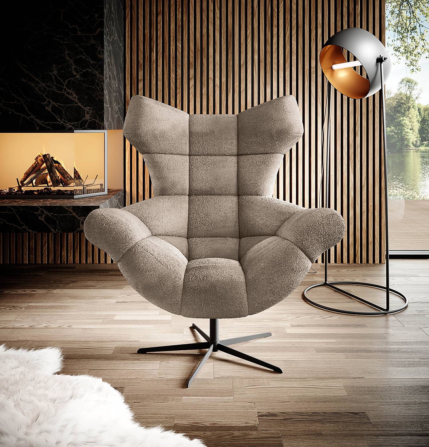 home24 Relaxsessel Loney Braun Chenille Lorin 103 x 119 x 84cm home24 Relaxsessel Loney Braun Chenille Lorin 103 x 119 x 84cm von home24