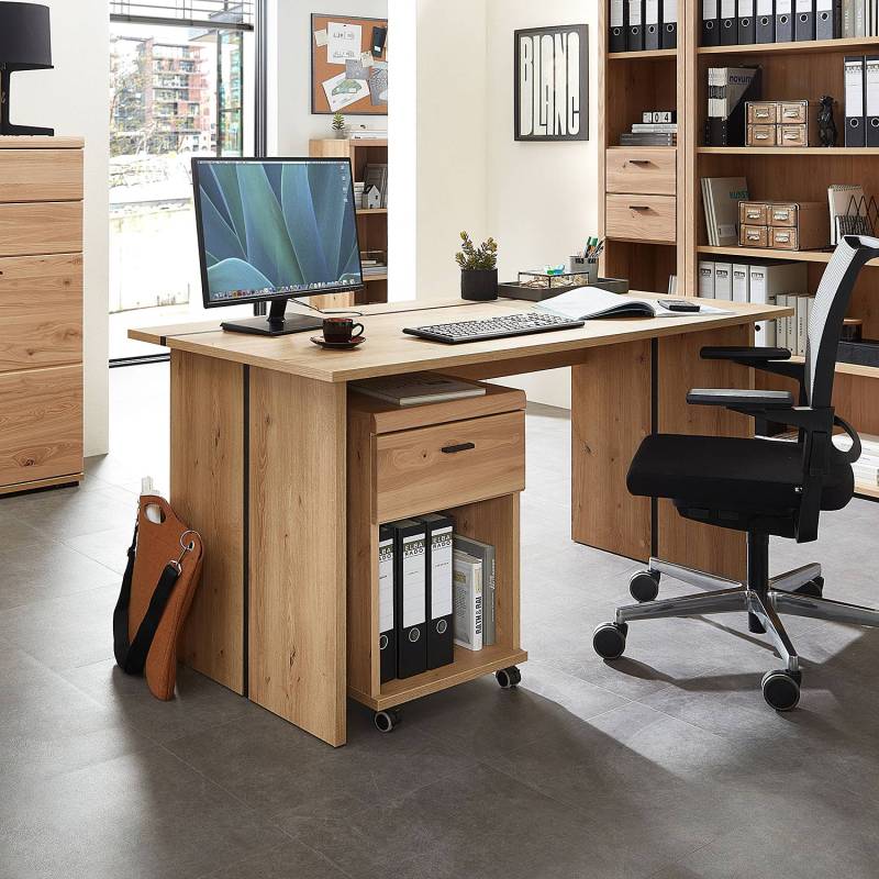 home24 Rollcontainer 44 x 67 x 58cm Braun von home24