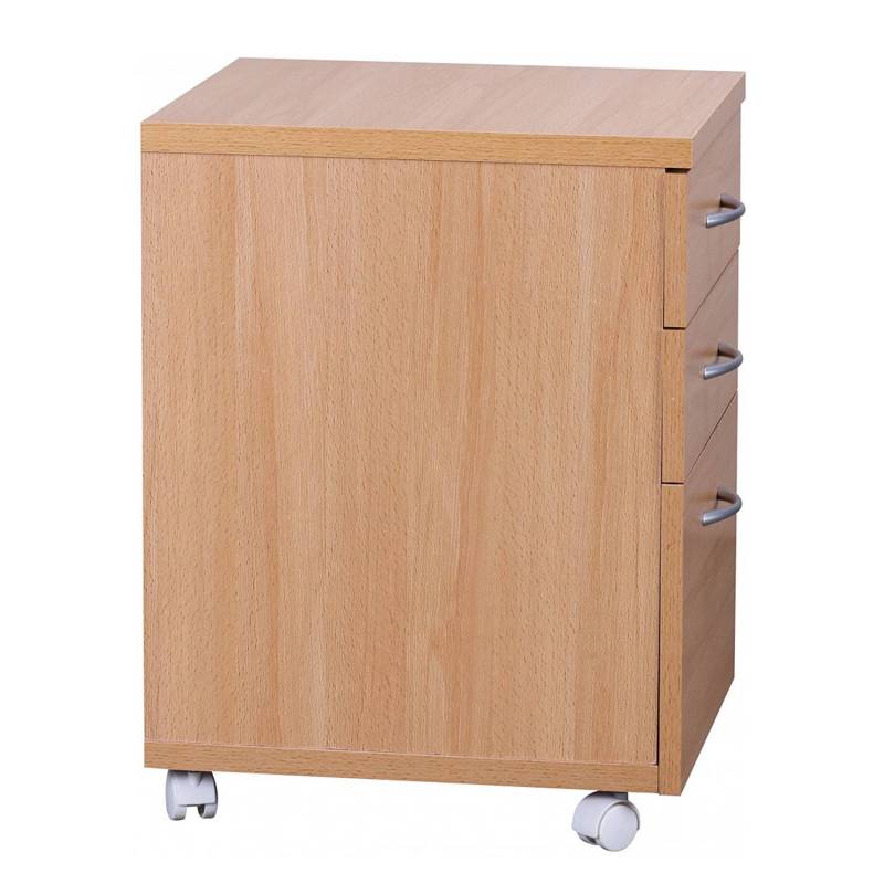 home24 Rollcontainer Schipkau 40 x 60 x 45cm Braun von home24