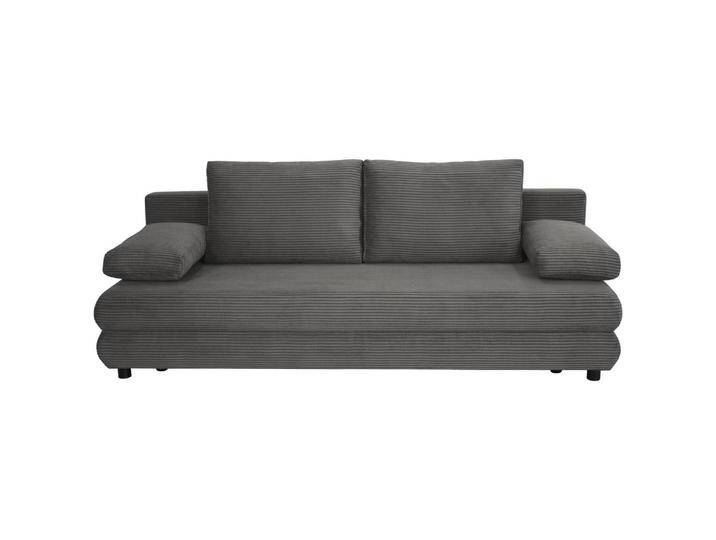 home24 SCHLAFSOFA Taras, Dunkelgrau, 2-Sitzer, Füllung: Schaumstoff, 197x77x81 cm, Stoffauswahl, Wohnzimmer, Sofas & Couches, Schlafsofas, Schlafsofas von home24