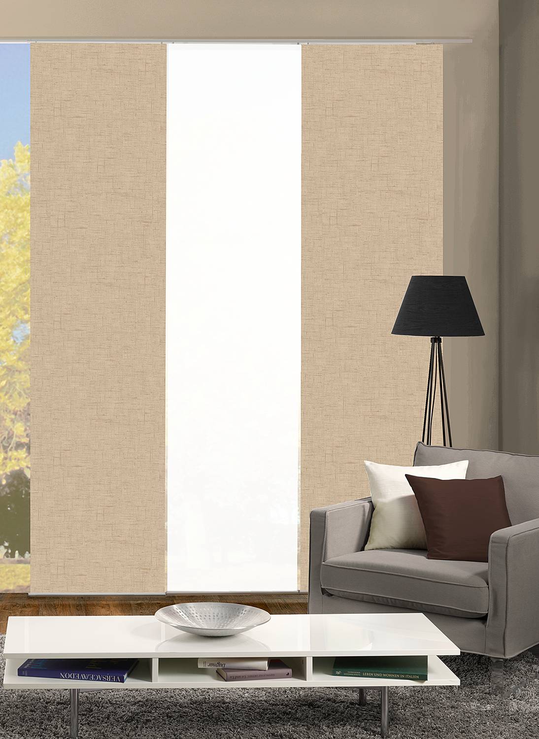 home24 Schiebevorhang Pive 60 x 245cm Beige/Sand 3er Set home24 Schiebevorhang Pive 60 x 245cm Beige/Sand 3er Set von home24