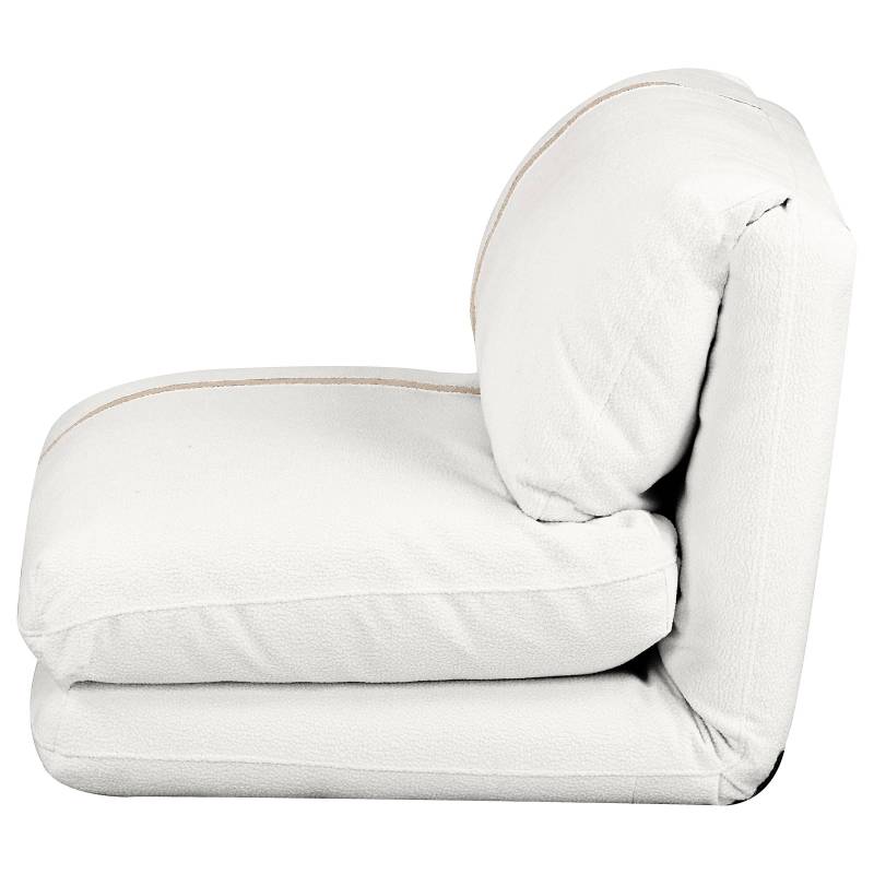 home24 Schlafsessel Oyman Beige/Creme/Beige Bezug: Bouclé mit Stahlkern 78 x 58 x 82cm von home24