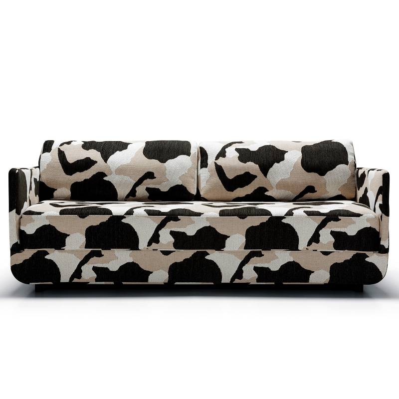 home24 Schlafsofa ELSBO Multicolor Strukturstoff Spela 213 x 85 x 88cm Modern von home24