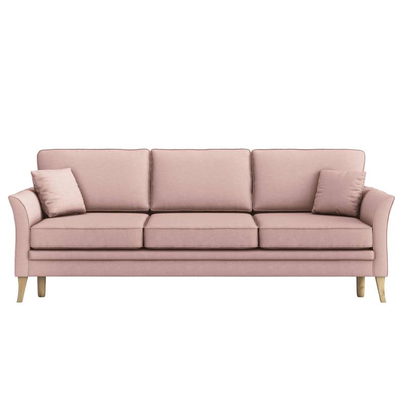 home24 Schlafsofa Estallo Pink Microfaser Sole 227 x 88 x 95cm Modern von home24