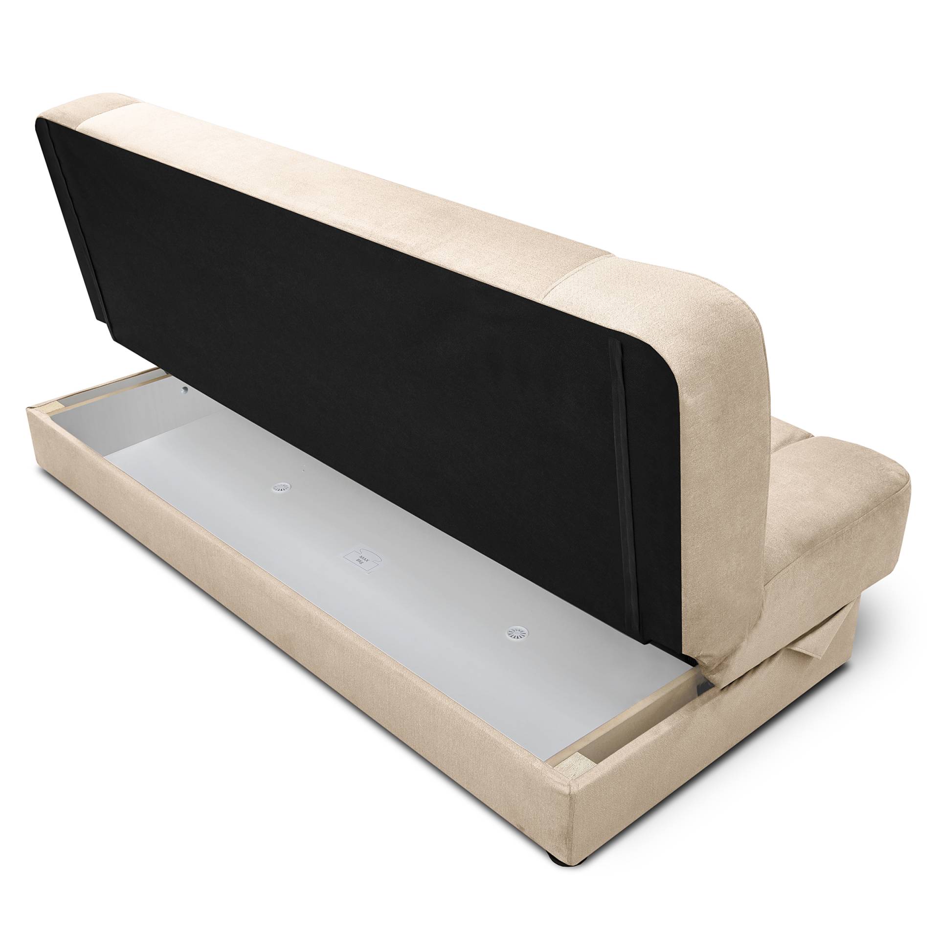 home24 Schlafsofa Kartja Beige Samt Cronos 190 x 87 x 85cm Modern home24 Schlafsofa Kartja Beige Samt Cronos 190 x 87 x 85cm Modern von home24