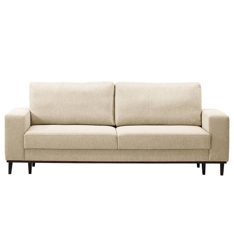 home24 Schlafsofa Keluha Beige Webstoff Genia 246 x 102 x 100cm von home24