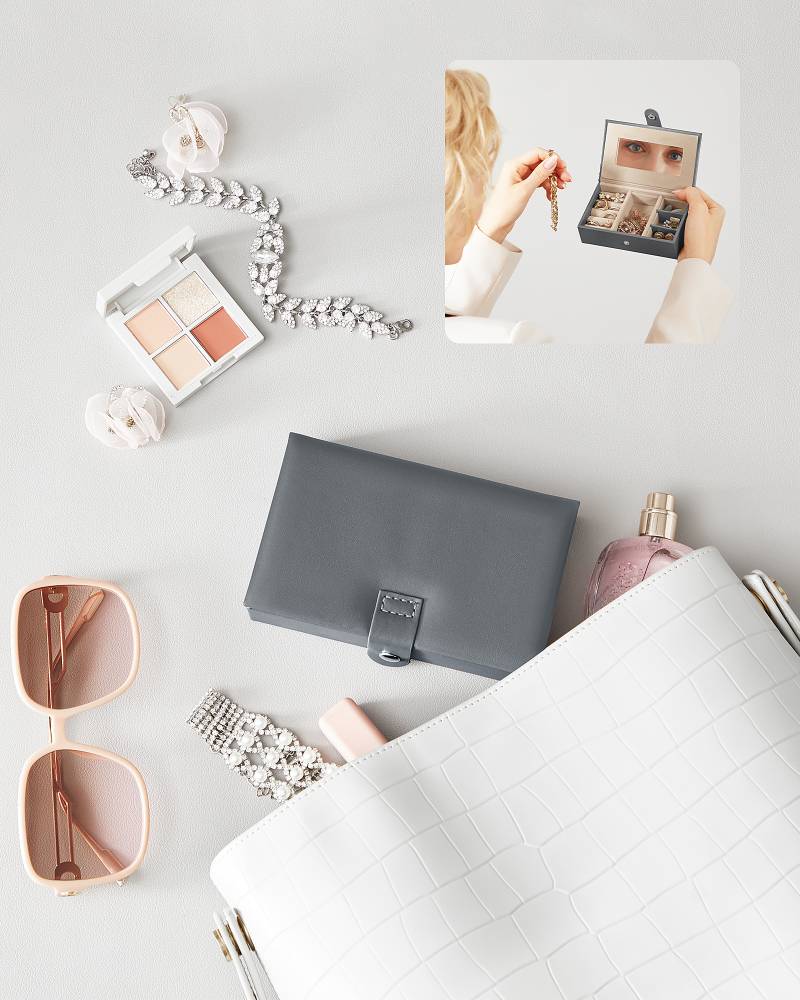 home24 Schmuckkasten Bonalde Typ A 26 x 17 x 18cm Grau/Grau home24 Schmuckkasten Bonalde Typ A 26 x 17 x 18cm Grau/Grau von home24