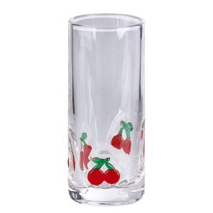 home24 Schnapsglas Kirschen 4 x 11 x 4cm Rot von home24
