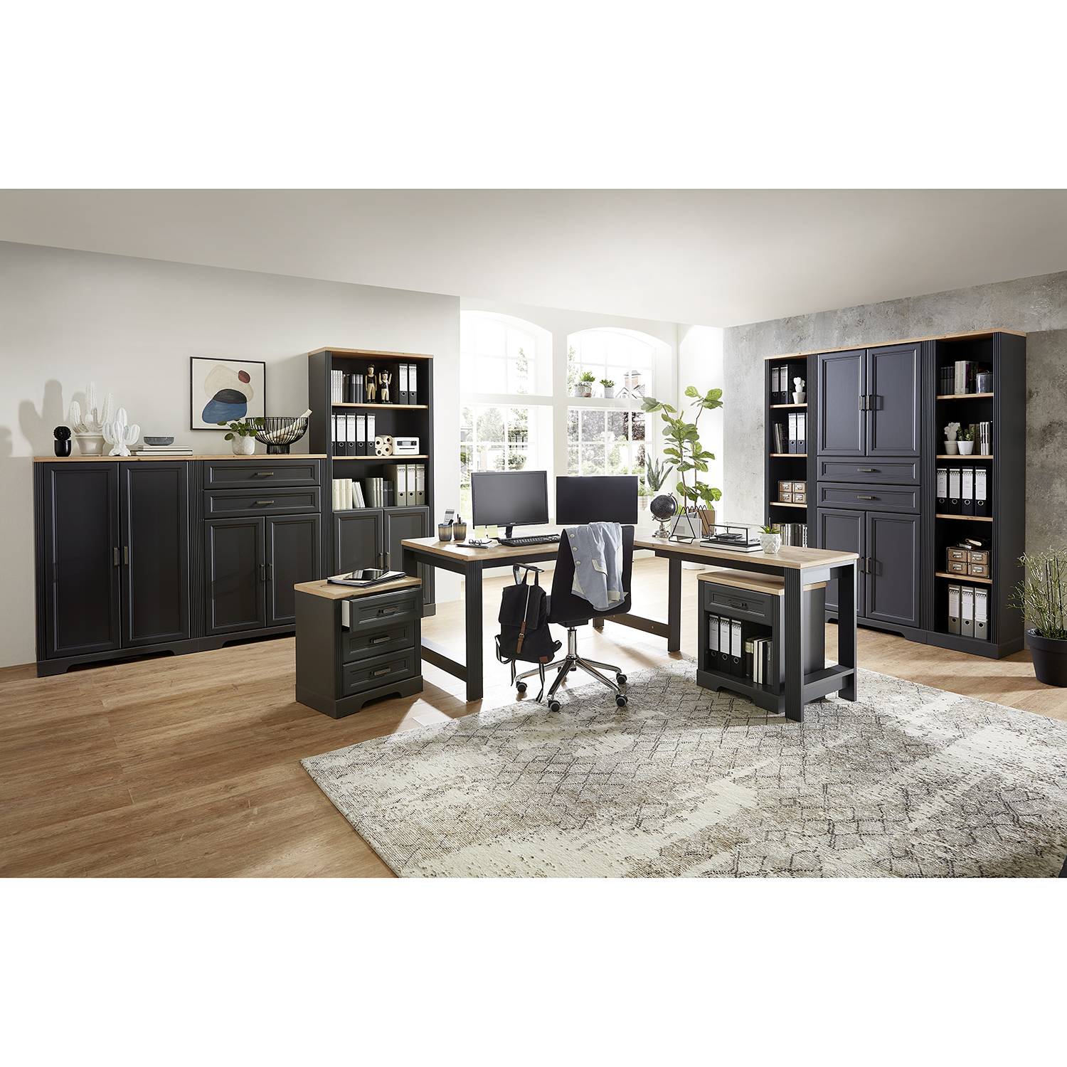 home24 Schreibtisch-Ansatz 120 x 76 x 50cm Grau/Graphit home24 Schreibtisch-Ansatz 120 x 76 x 50cm Grau/Graphit von home24