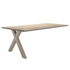 home24 Schreibtisch-Ansatz II 160cm Braun/Eiche Sanremo Hell Dekor von home24
