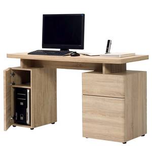 home24 Schreibtisch Cuuba Libre 140 135 x 76 x 55cm Multicolor/Eiche Sägerau Dekor von home24