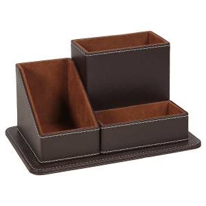 home24 Schreibtischorganisierer London Typ A 19 x 10 x 13cm Braun home24 Schreibtischorganisierer London Typ A 19 x 10 x 13cm Braun von home24