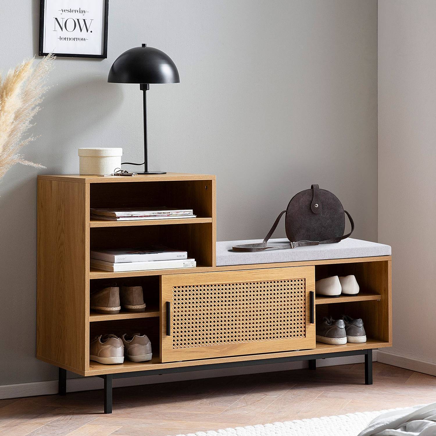 home24 Schuhbank Jonori 120 x 76 x 40cm Braun home24 Schuhbank Jonori 120 x 76 x 40cm Braun von home24