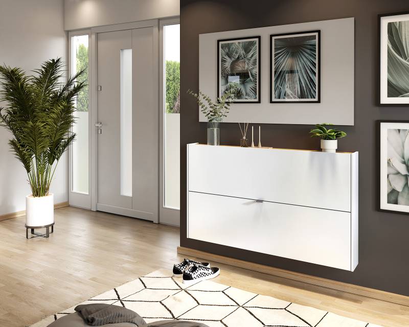 home24 Schuhkipper Ameca 140 x 83 x 18cm Weiß/Weiß home24 Schuhkipper Ameca 140 x 83 x 18cm Weiß/Weiß von home24