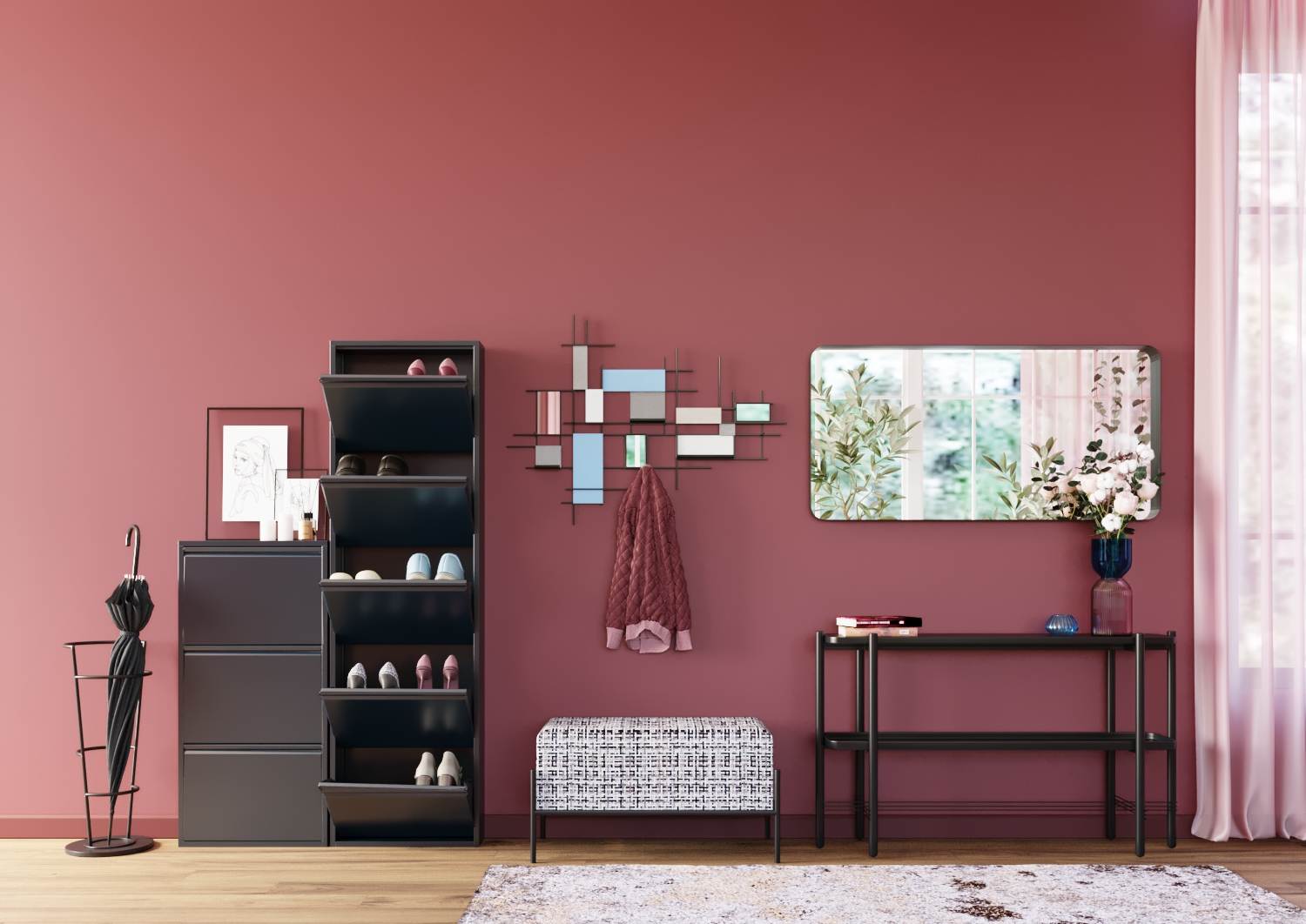 home24 Schuhkipper Caruso 170cm Grau/Anthrazit home24 Schuhkipper Caruso 170cm Grau/Anthrazit von home24