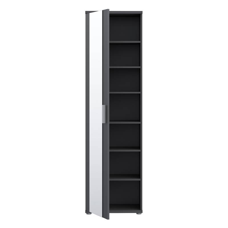 home24 Schuhschrank Typ B 50 x 179 x 35cm Grau/Graphit von home24