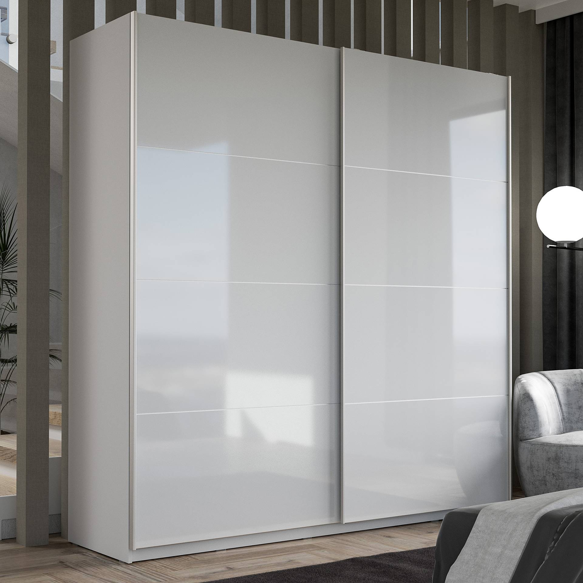 home24 Schwebetürenschrank 200cm Weiß home24 Schwebetürenschrank 200cm Weiß von home24