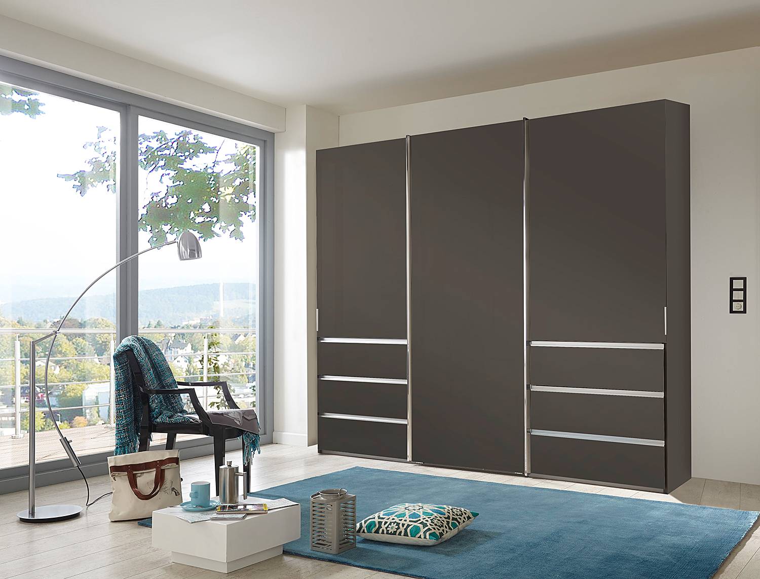 home24 Schwebetürenschrank 295 x 217cm Braun/Grau/Havanna home24 Schwebetürenschrank 295 x 217cm Braun/Grau/Havanna von home24