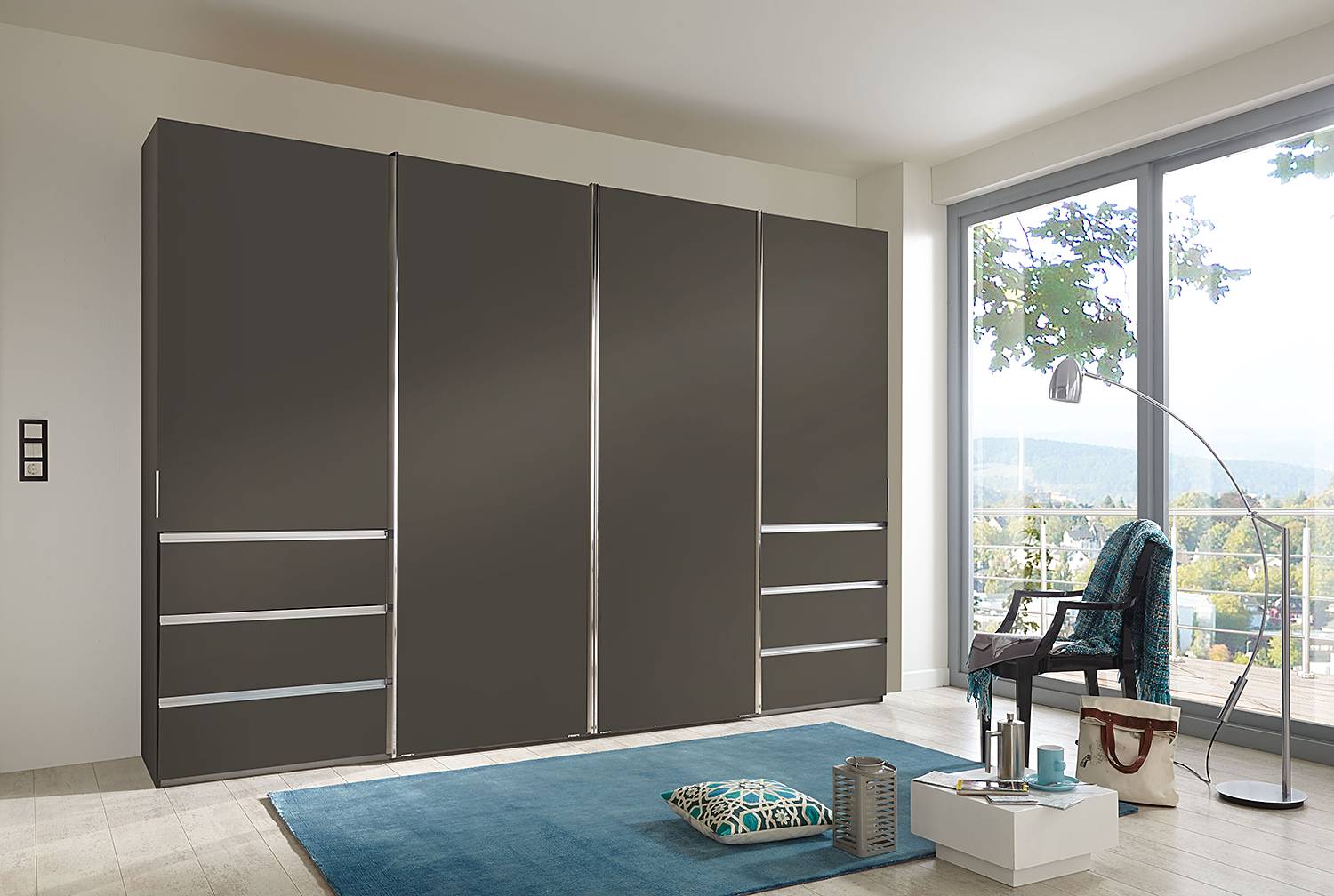 home24 Schwebetürenschrank 328 x 236cm Braun/Grau/Havanna home24 Schwebetürenschrank 328 x 236cm Braun/Grau/Havanna von home24