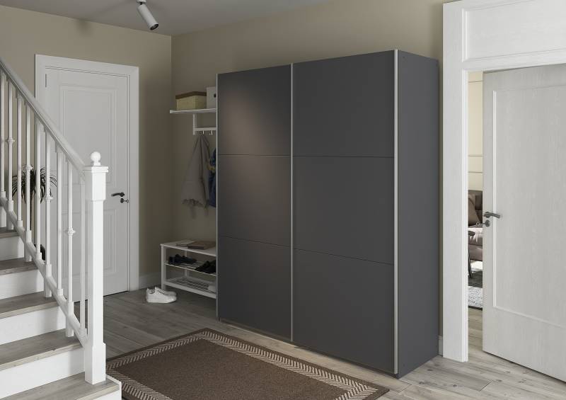 home24 Schwebetürenschrank Aurelio 175cm Grau/Graumetallic Comfort home24 Schwebetürenschrank Aurelio 175cm Grau/Graumetallic Comfort von home24