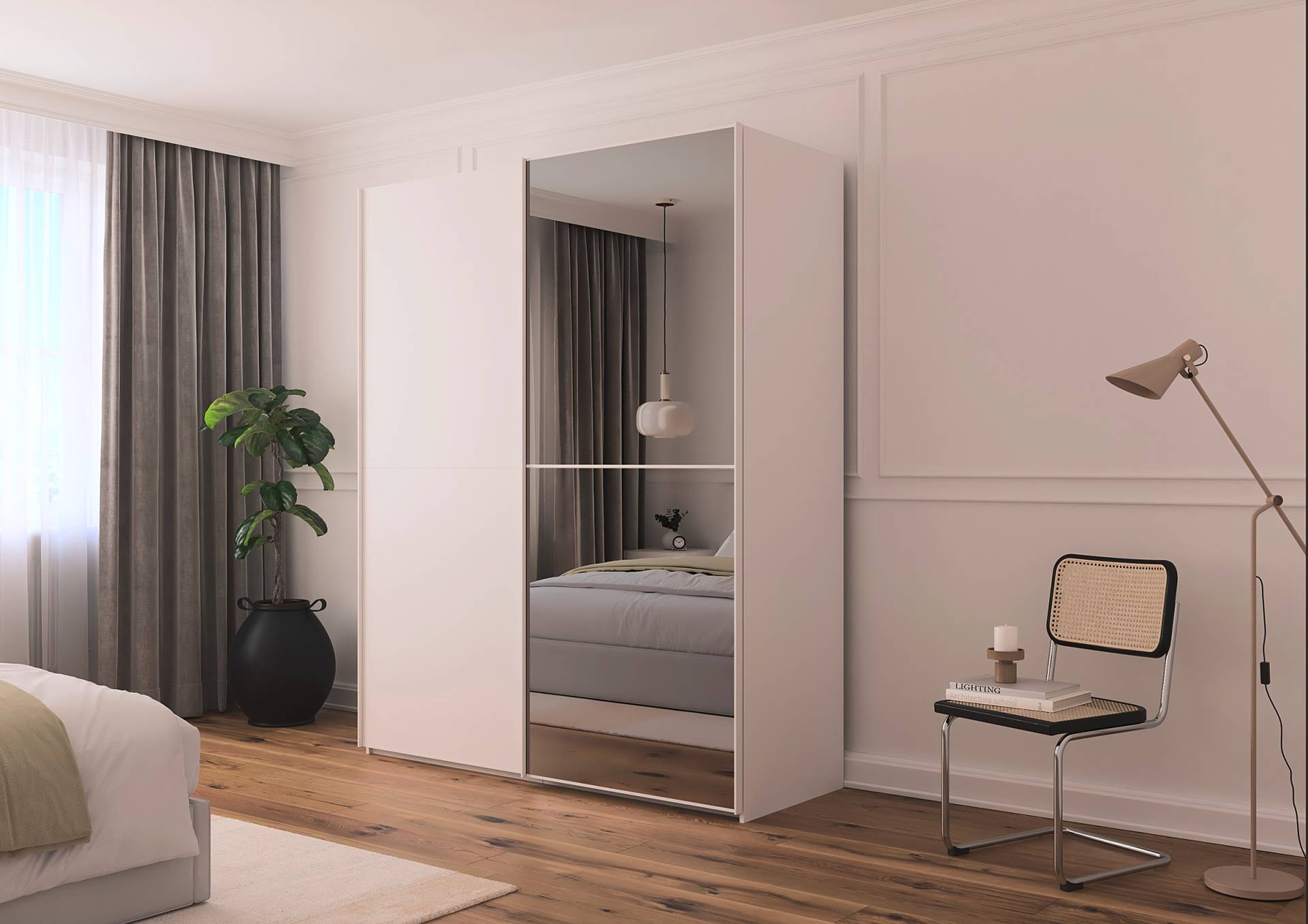 home24 Schwebetürenschrank Lagaro 201cm Weiß/Alpinweiß Comfort Weiß home24 Schwebetürenschrank Lagaro 201cm Weiß/Alpinweiß Comfort Weiß von home24