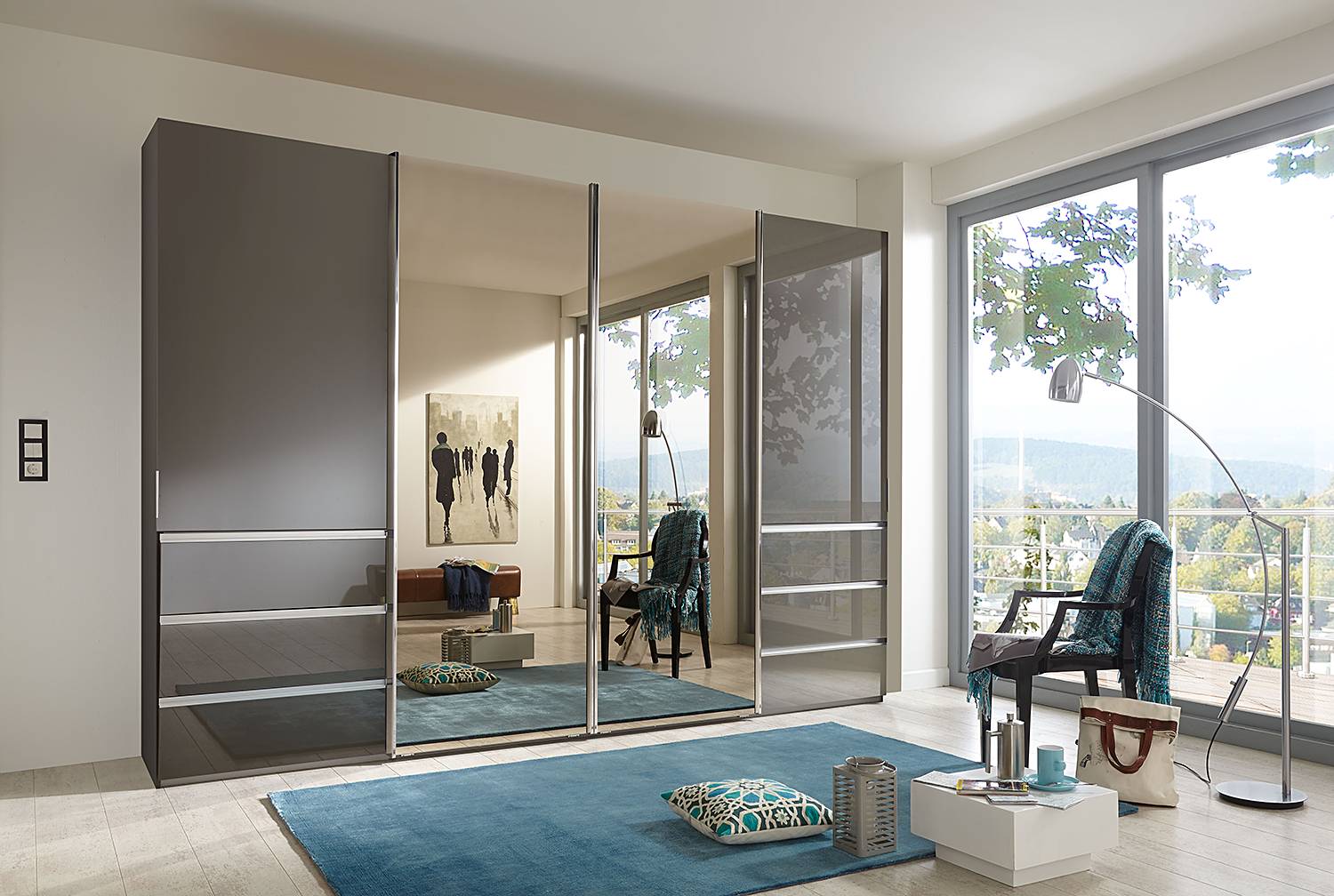 home24 Schwebetürenschrank Spiegeltür 328 x 217cm Braun/Grau/Havanna home24 Schwebetürenschrank Spiegeltür 328 x 217cm Braun/Grau/Havanna von home24