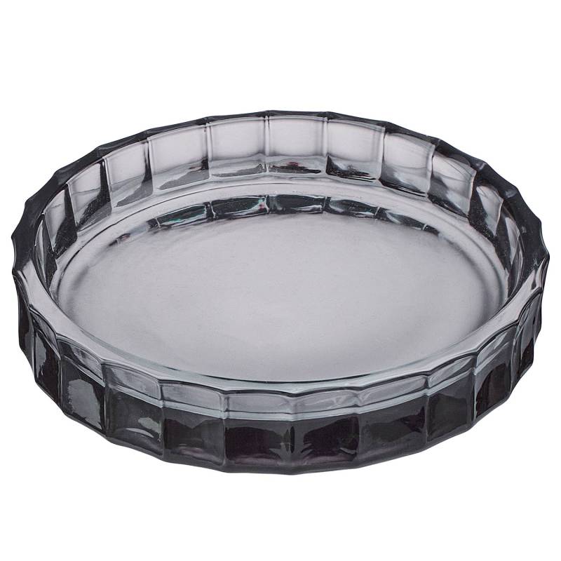 home24 Seifenschale 2er-Set Glas Grau Ø 11cm von home24