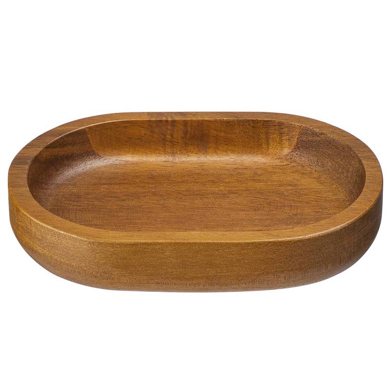home24 Seifenschale Akazienholz Braun/Braun 9 x 3 x 14cm von home24